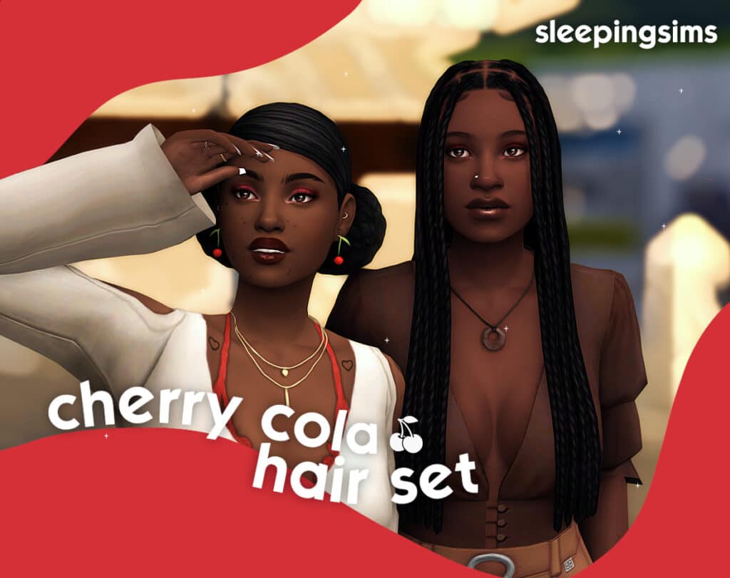 Cherry Cola Hair Set by sleepingsims