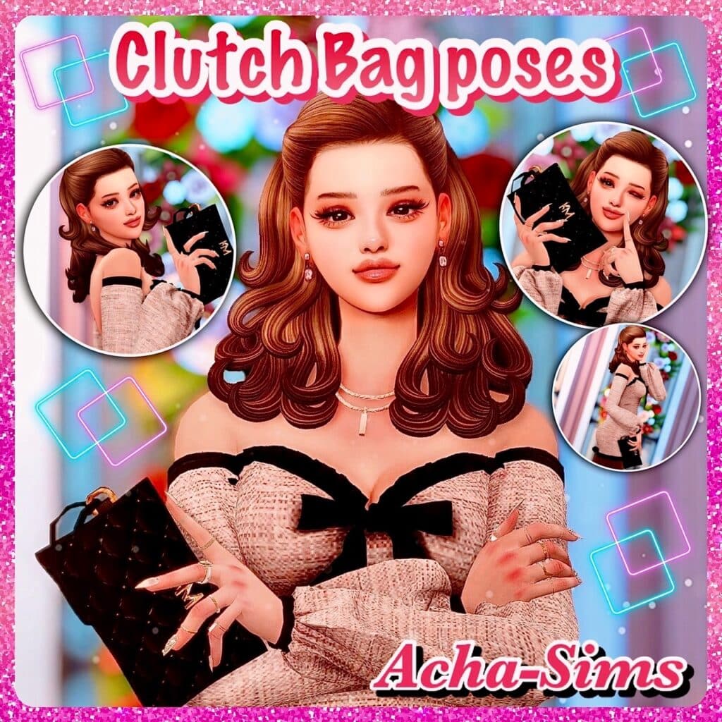 Clutch Bag Poses by Acha_sims