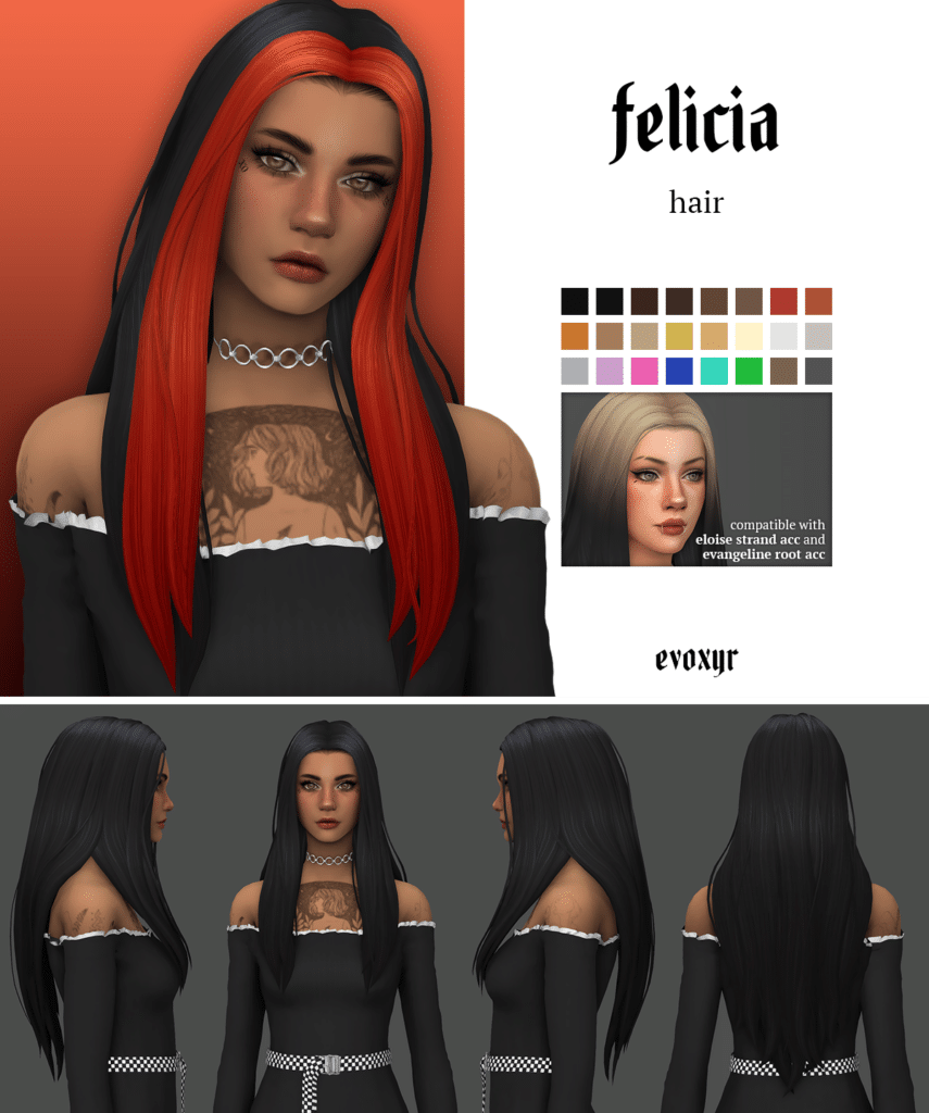 Felicia Hair by evoxyr