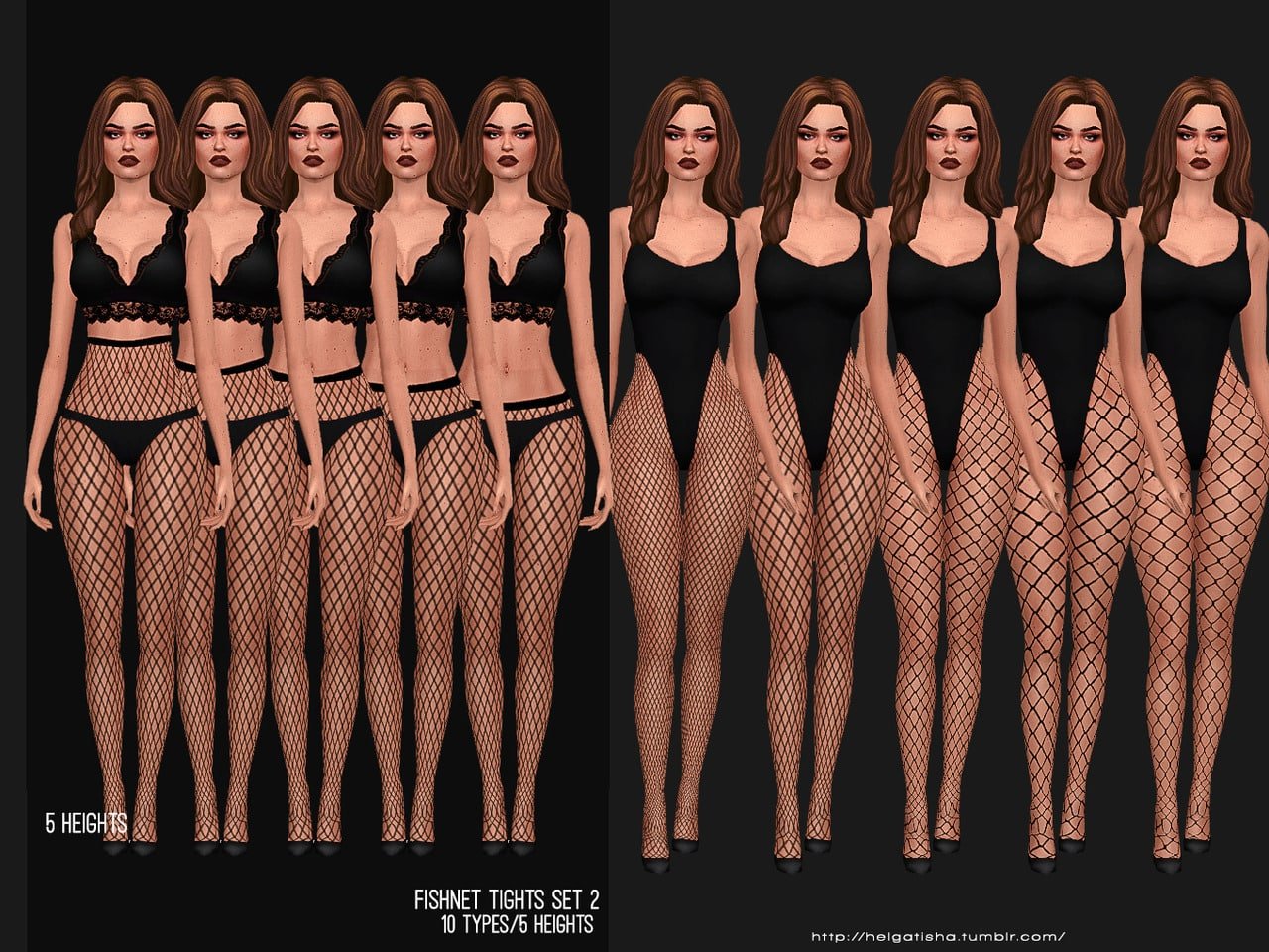 Fishnet Tights Set 2