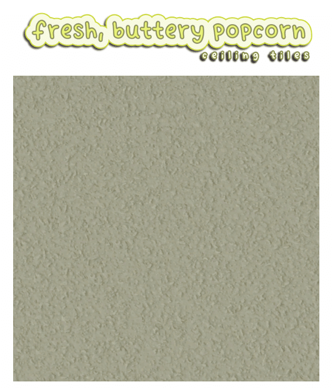 Fresh Buttery Popcorn Ceiling Tiles by nempne