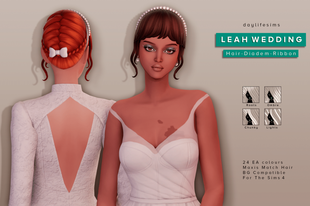 Leah Wedding Hairstyle by daylifesims