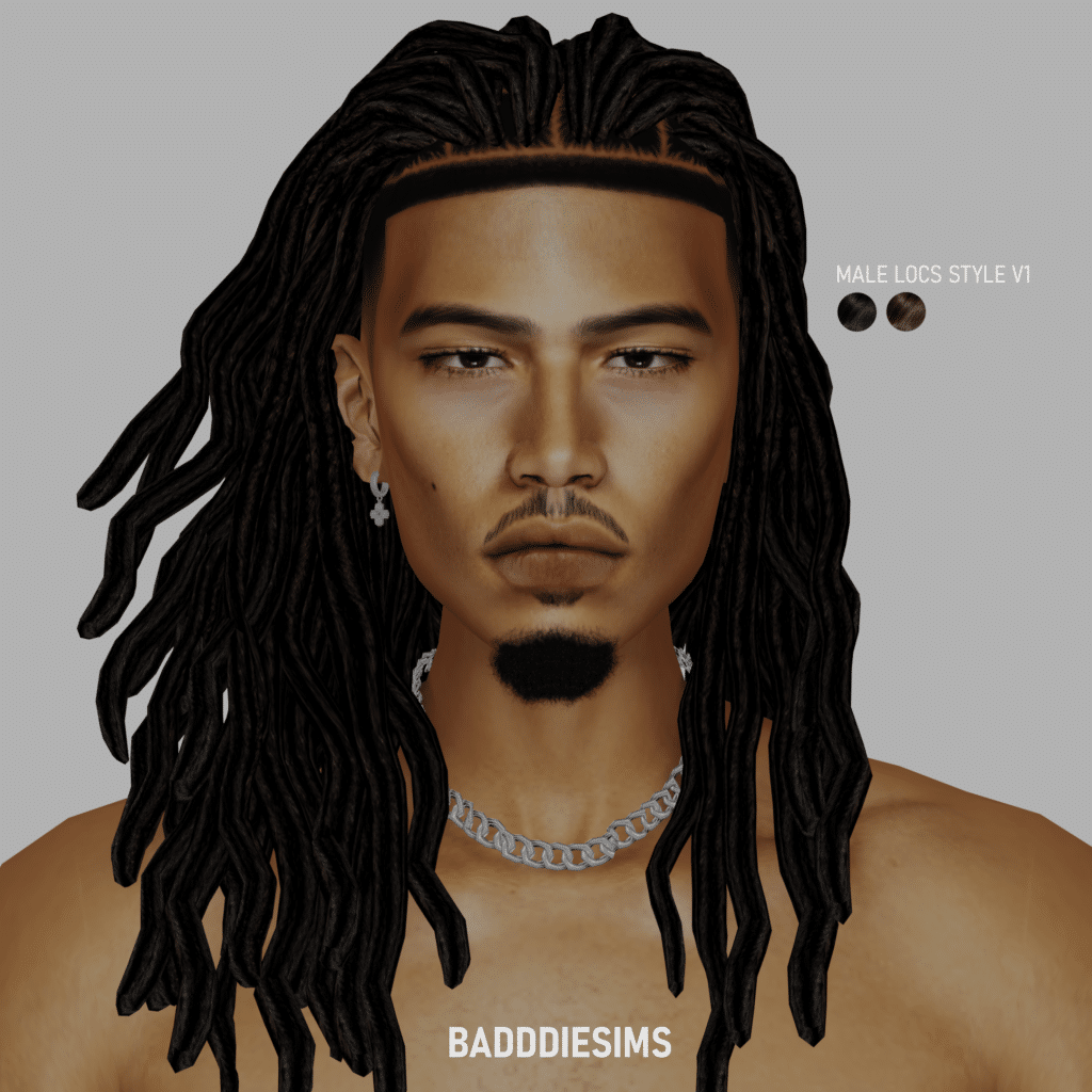 Male Locks Style v1 by badddiesims