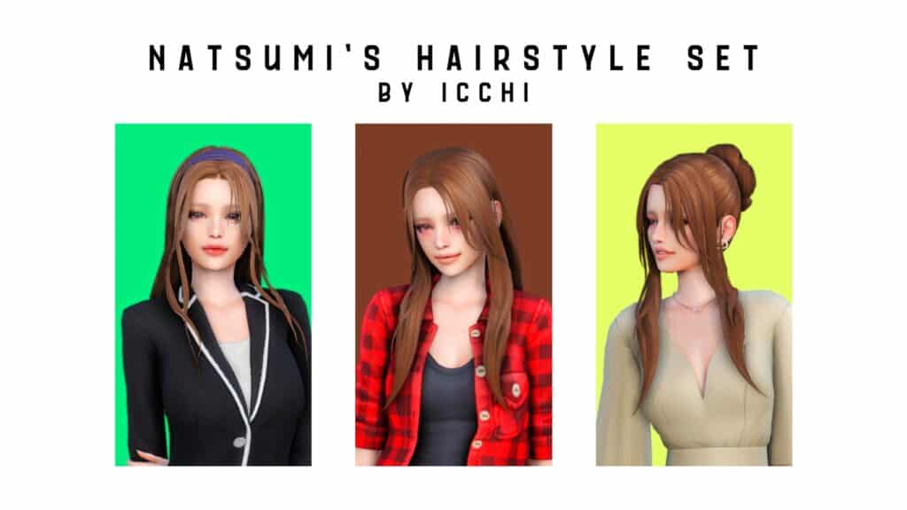 Natsumi's Hairstyle Set by icchi