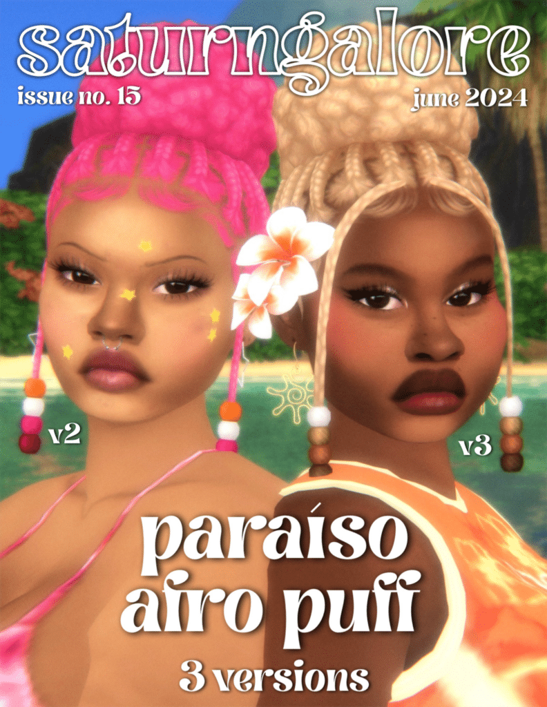 Paraiso Afro Puff by saturngalore