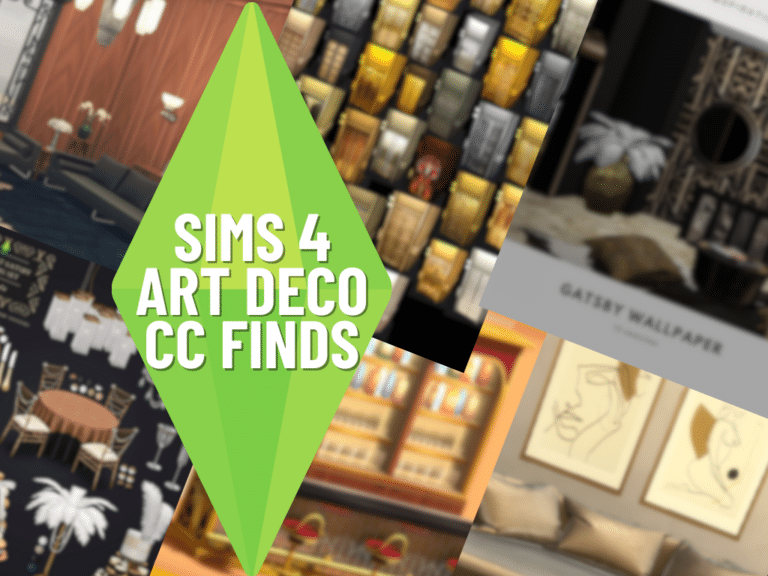The Sims 4 Art Deco CC – The Best Picks