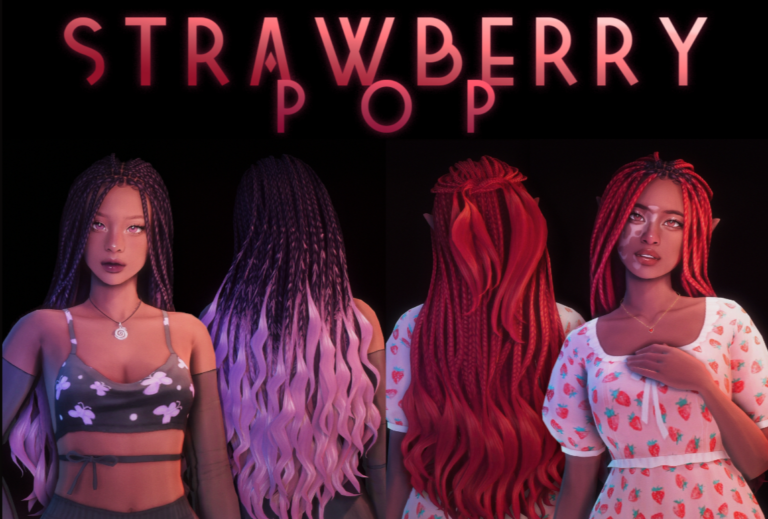 Strawberry Pop Braided Hair [MM]