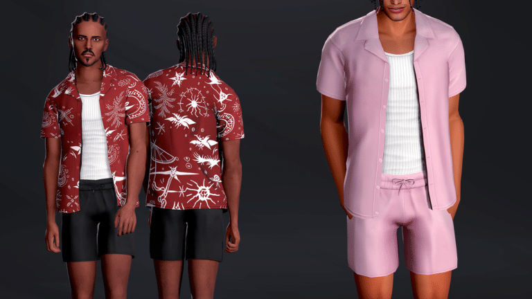 Daniel Summe Set ( Tank Top/ Open Shirt/ Short ) [Alpha]