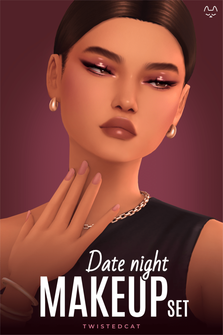 Date Night Makeup Set ( Eyeshadow/ Lipstick/ Eyeliner ) [MM]