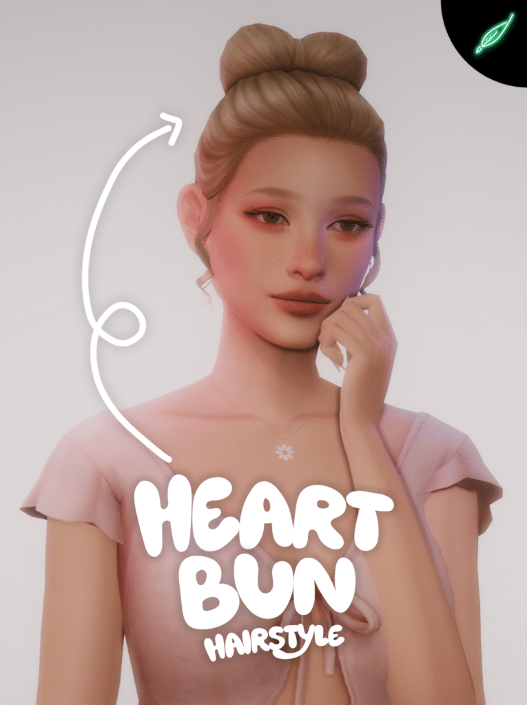 Heart Bun Hairstyle by thatonegreenleaf