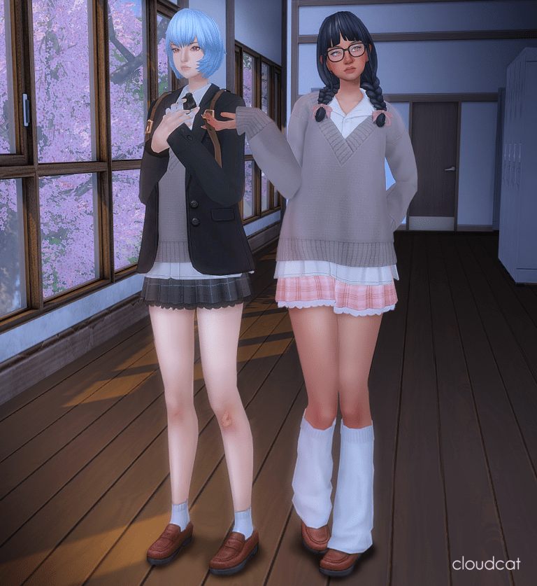 Hedgehog’s Dilemma Set ( Jacket/ Uniform/ Top/ Skirt/ Shoes/ Glasses/ ) [MM]