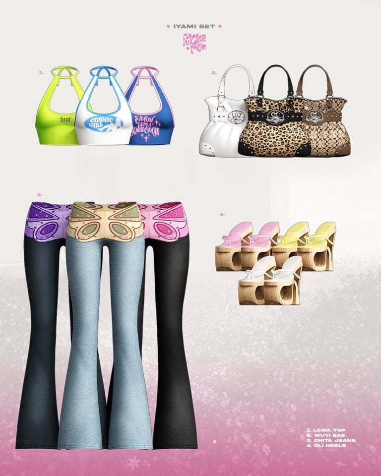 Iyami Set ( Halter Top/ Bag/ Jeans/ Heels ) [Alpha]