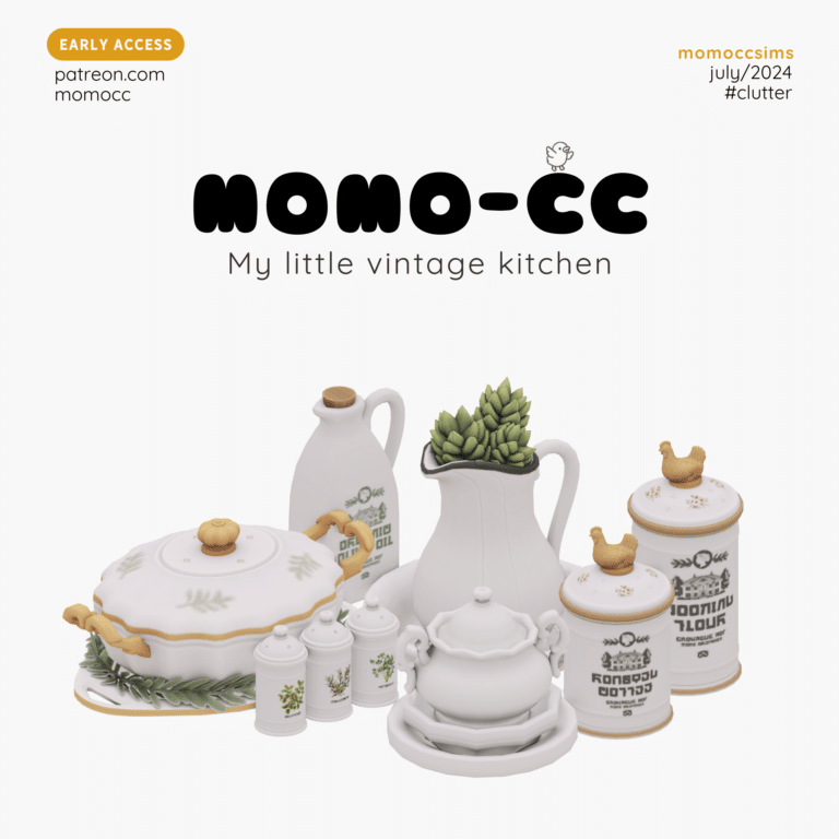 My Little Vintage Kitchen Set ( Kitchen Clutter/ Decor ) [MM]