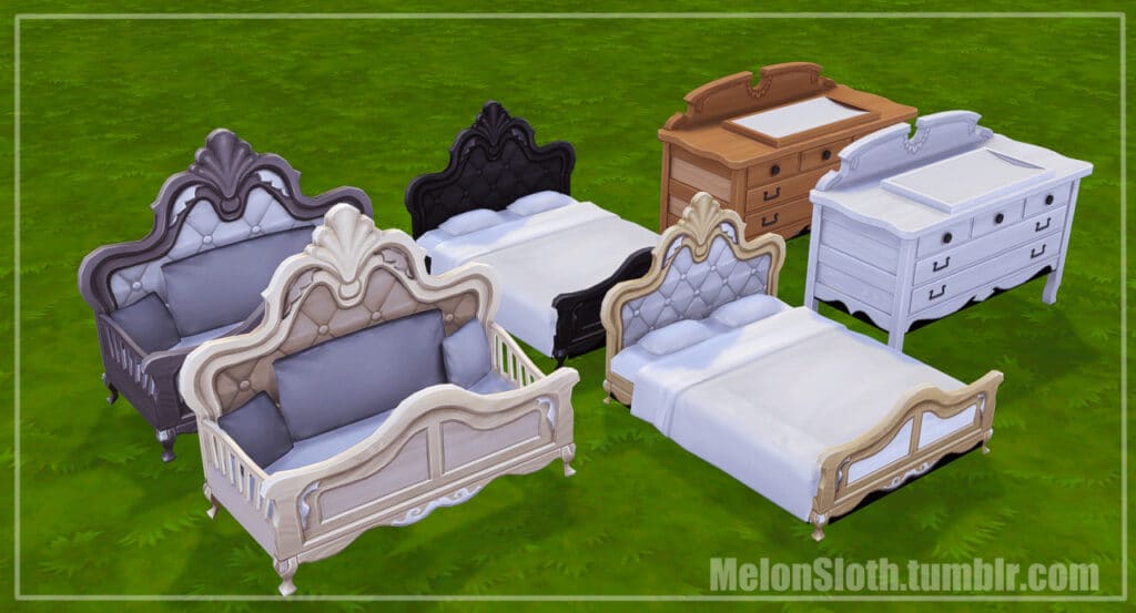 Princess Cordelia Toddler and Infant Furniture Set by melonsloth