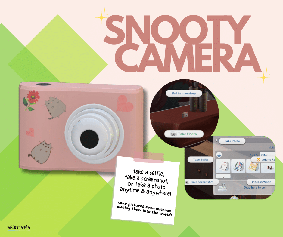 SNOOTYSIMS - Snooty Camera Mod