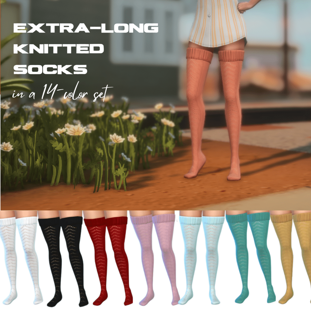 Extra-Long Knitted Socks by Mili Nikki