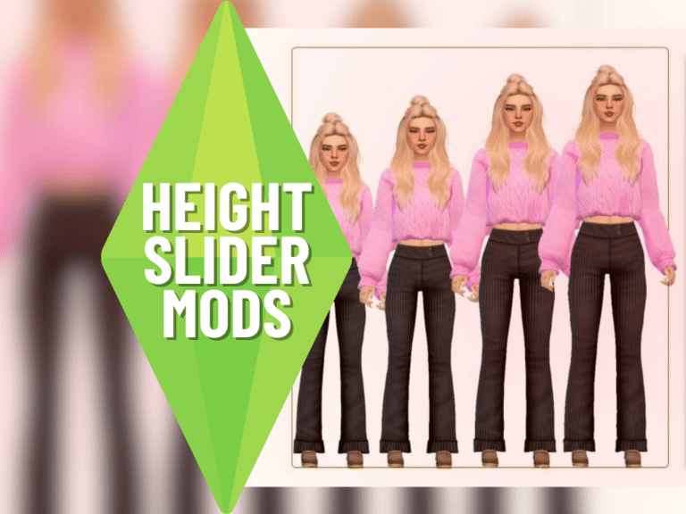 Sims 4 Height Slider Mods How to Change Your Sim