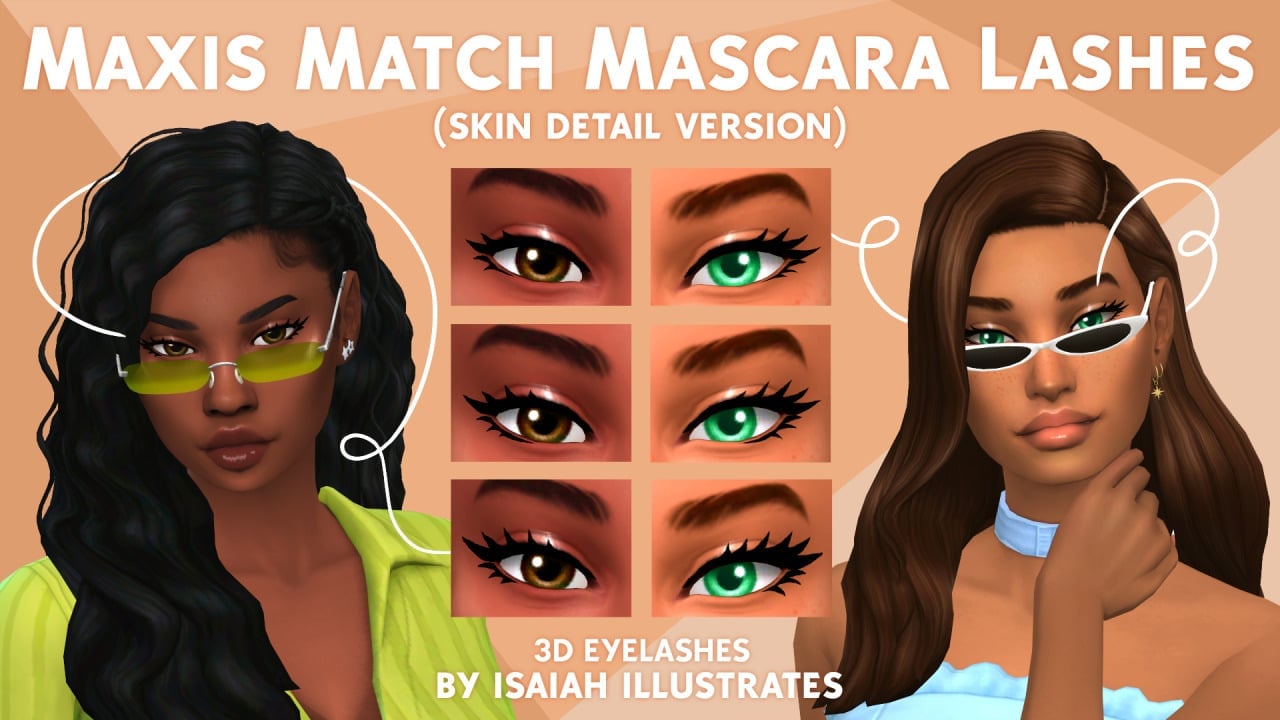 MM Mascara Lashes Skin Details by isaiah illustrates