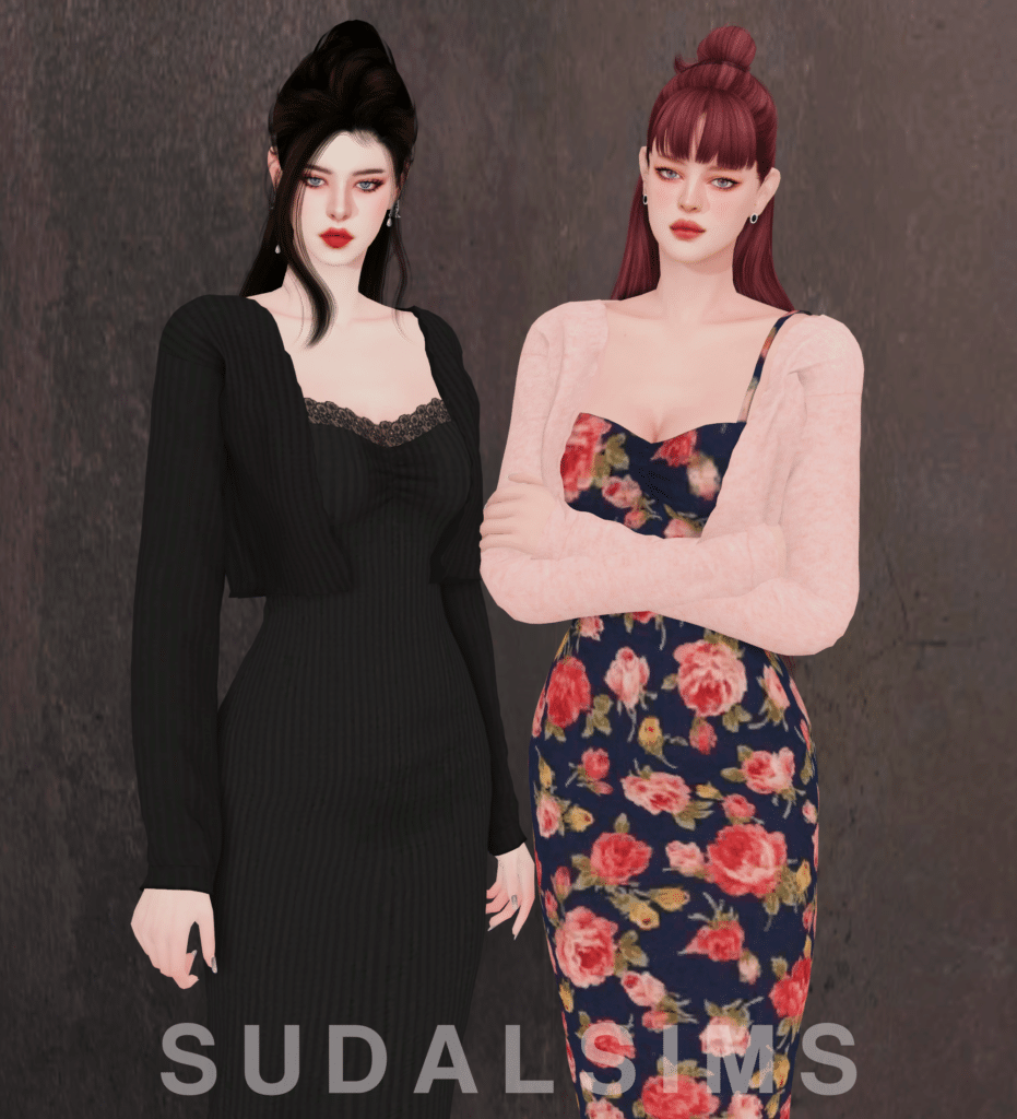 Missy Cardigan and Dress Set by SudalSims