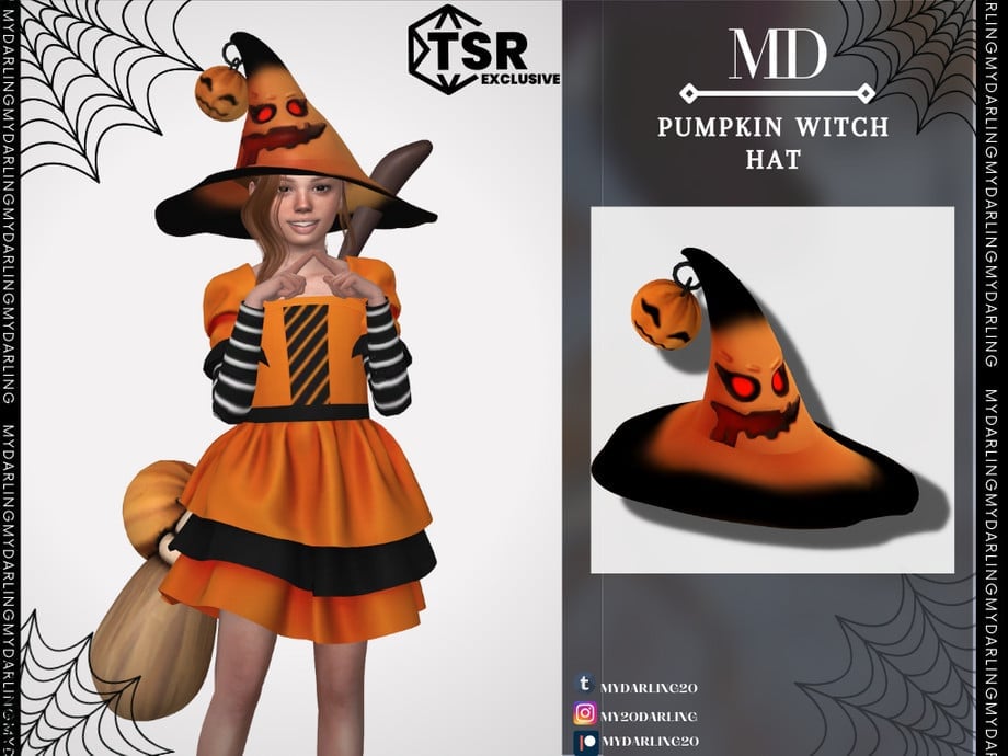 Pumpkin Witch Hat