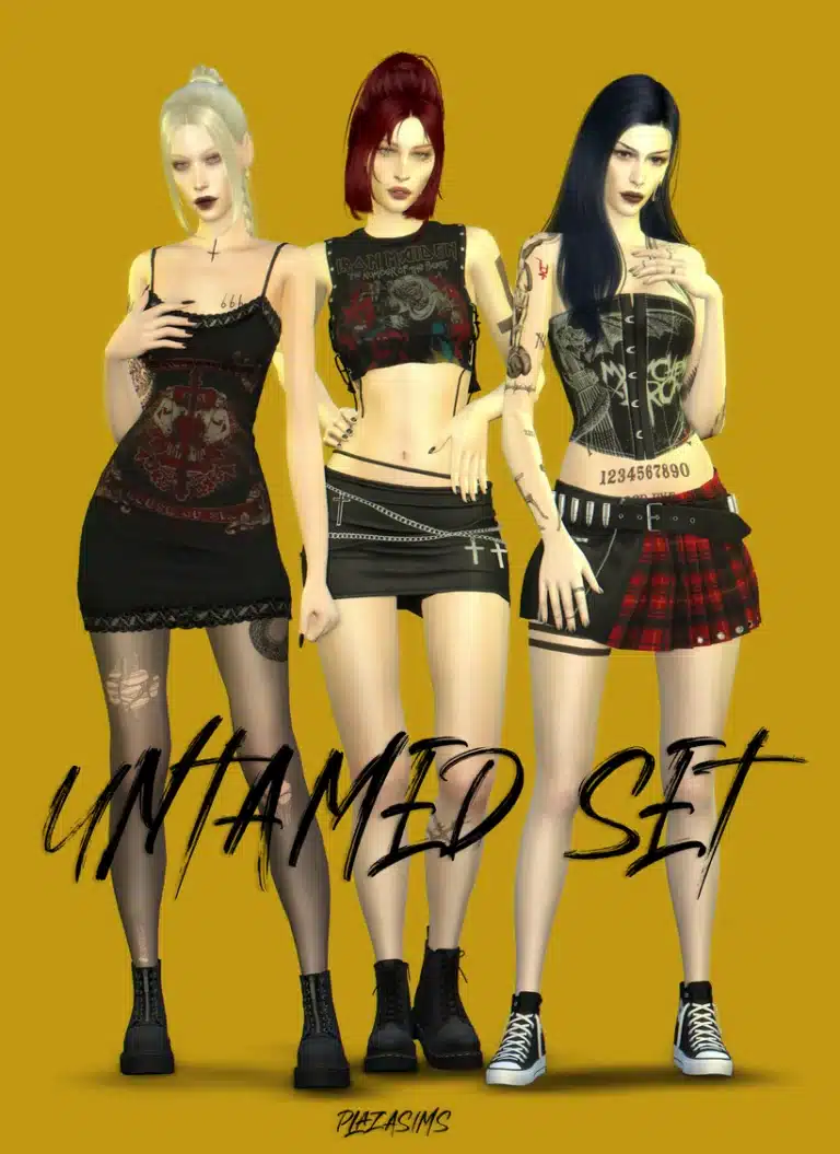 Untamed Set ( Top/ Corset/ Skirt/ Dress ) [Alpha]