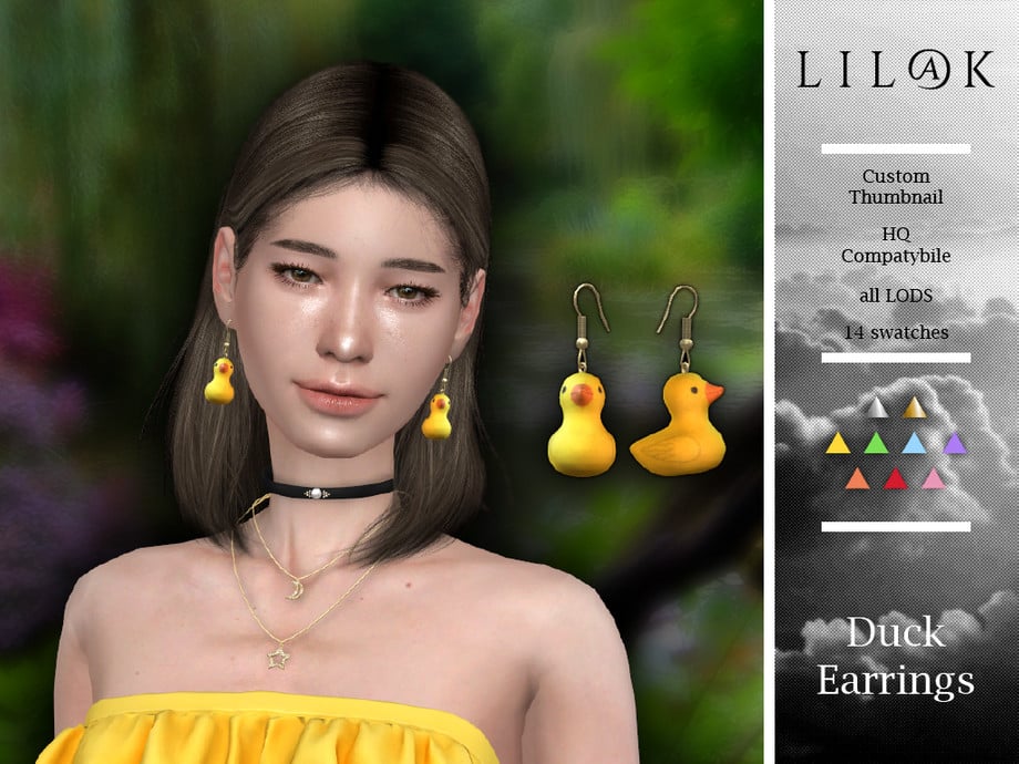 Duck Earrings