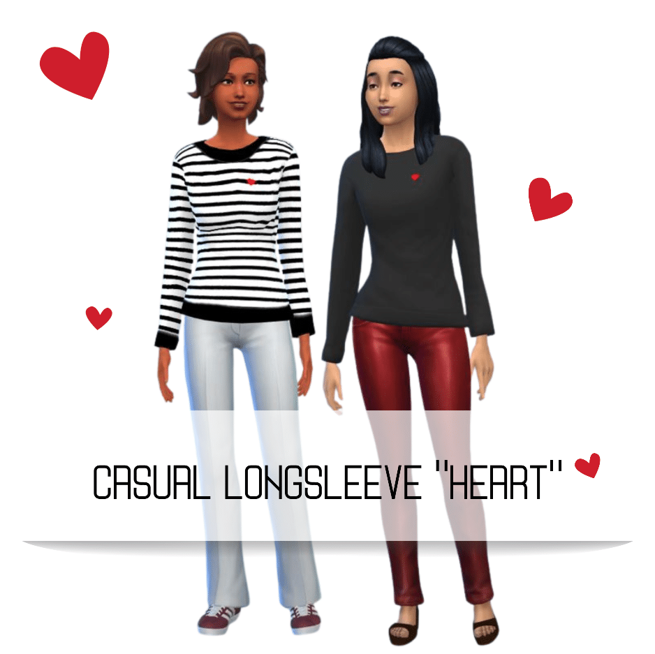 Casual Longsleeve Heart by Mili Niki