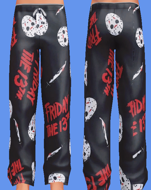 Friday the 13th Pj Pants by Pixie Bluntz