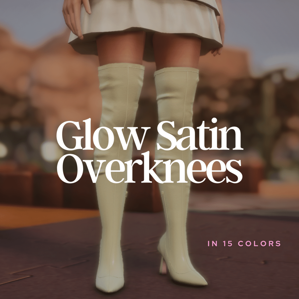 Glow Satin Overknees by Mili Niki