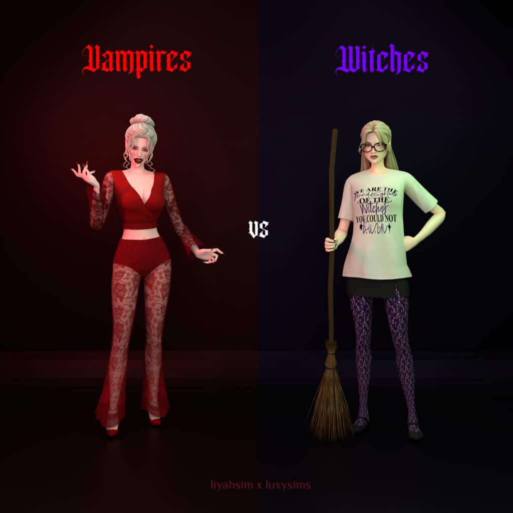 Vampires vs Witches Collection by luxysims