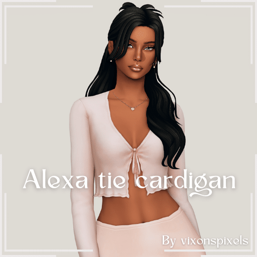 Alexa Tie Cardigan by vixonspixels