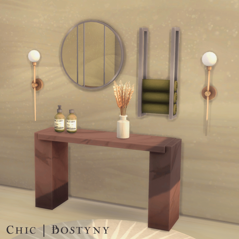 Chic Collection – Bathroom ( Table/ Clutter/ Decor) [MM]