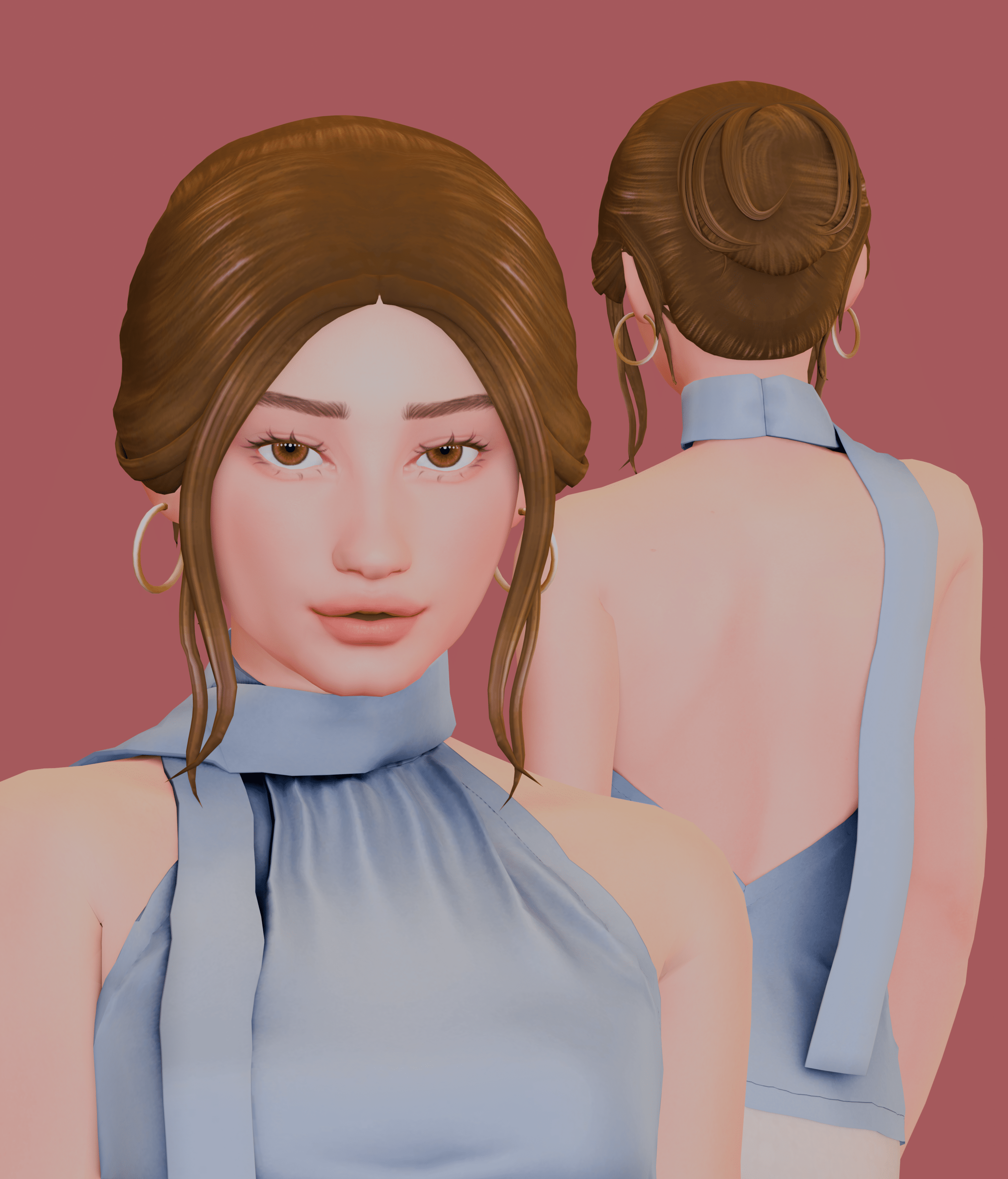 SNOOTYSIMS Bunny Hair