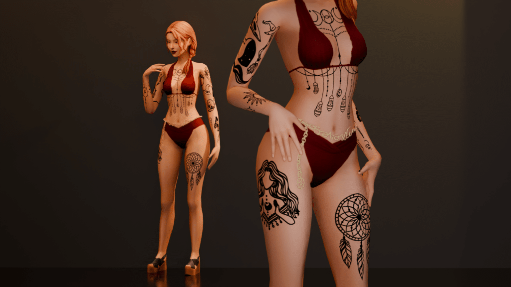 SNOOTYSIMS - Arcane Coven Tattoo