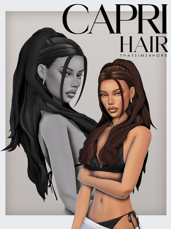 Capri Hair by thatsims4hore