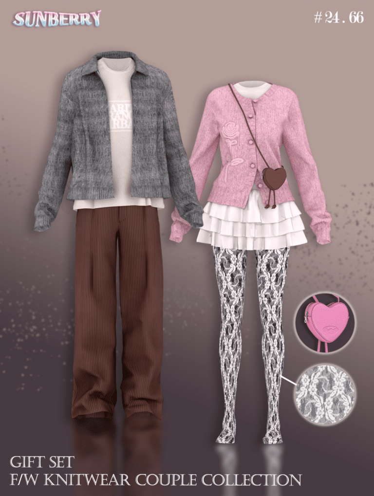 Knitwear Couple Collection ( Bag/ Dress/ Jacket/ Pants/ Tights ) [Alpha]