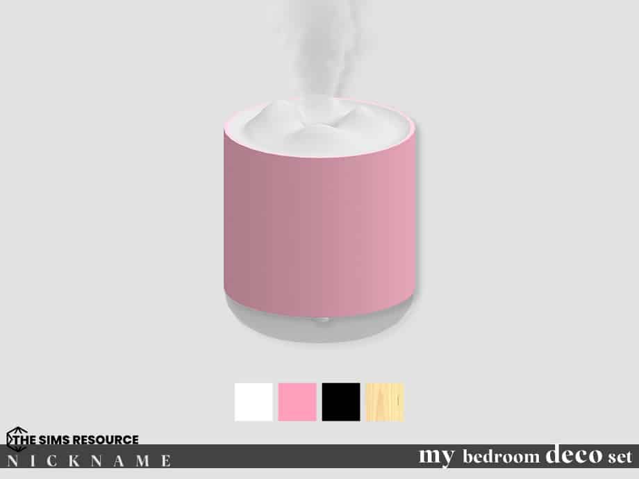 A pink cylindrical shaped object with a white top that has steam rising out of it.