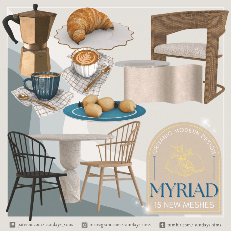 Myriad Set ( Dining Chair/ Table/ Kitchen Decor/ Clutter ) [Alpha]