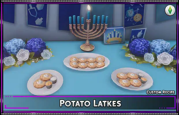 single & group servings of latkes