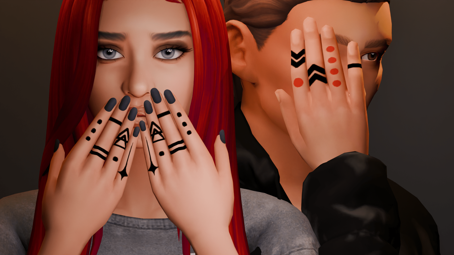 SNOOTYSIMS - Knuckles Tattoo Set