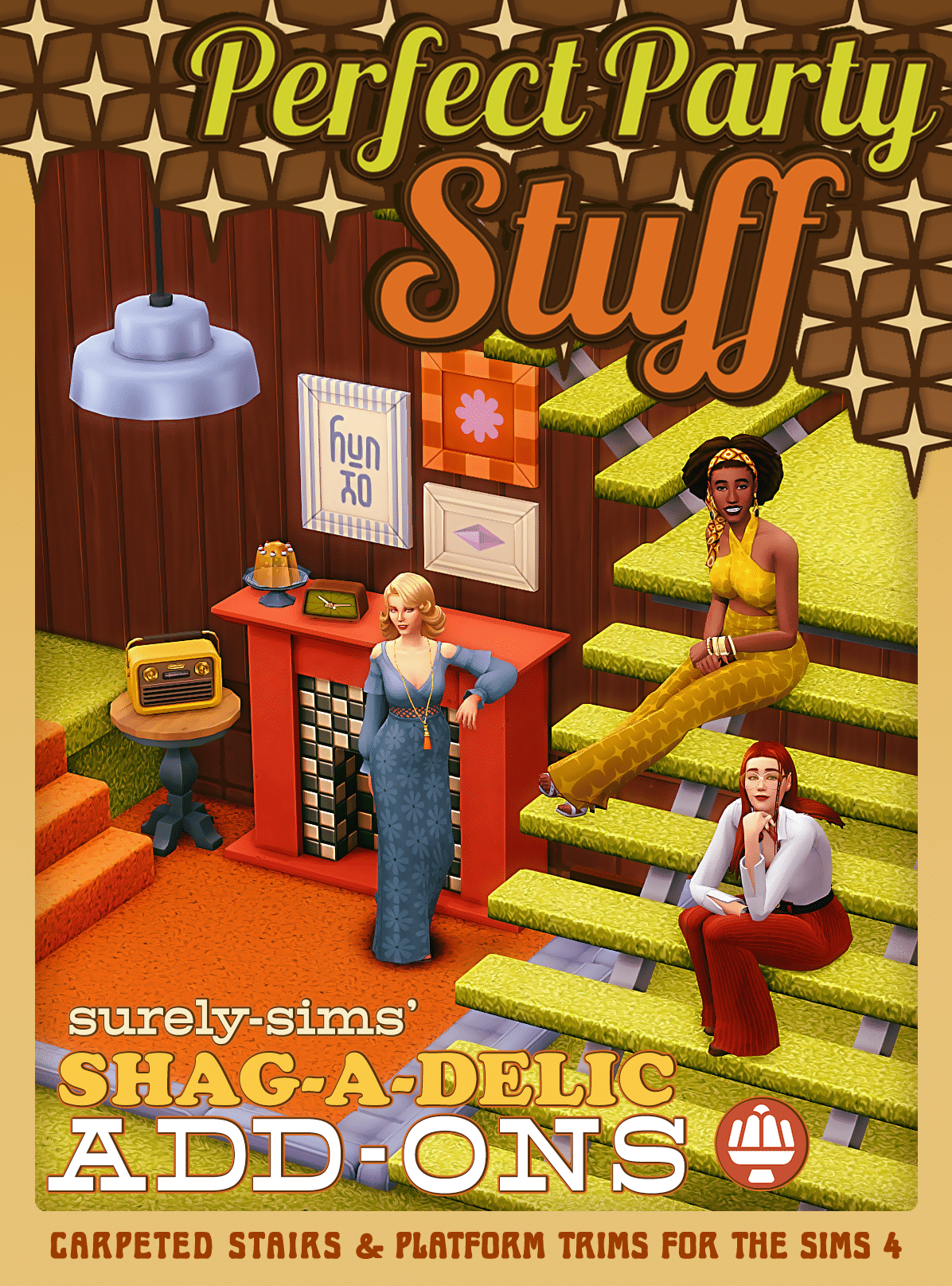 Shag-a-Delic Stairs and Platform Trims by surely-sims