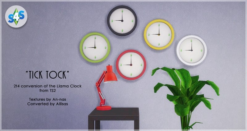 A conversion of the Llama Clock from The Sims 2: Freetime