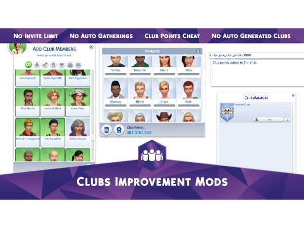Clubs Improvement Mods