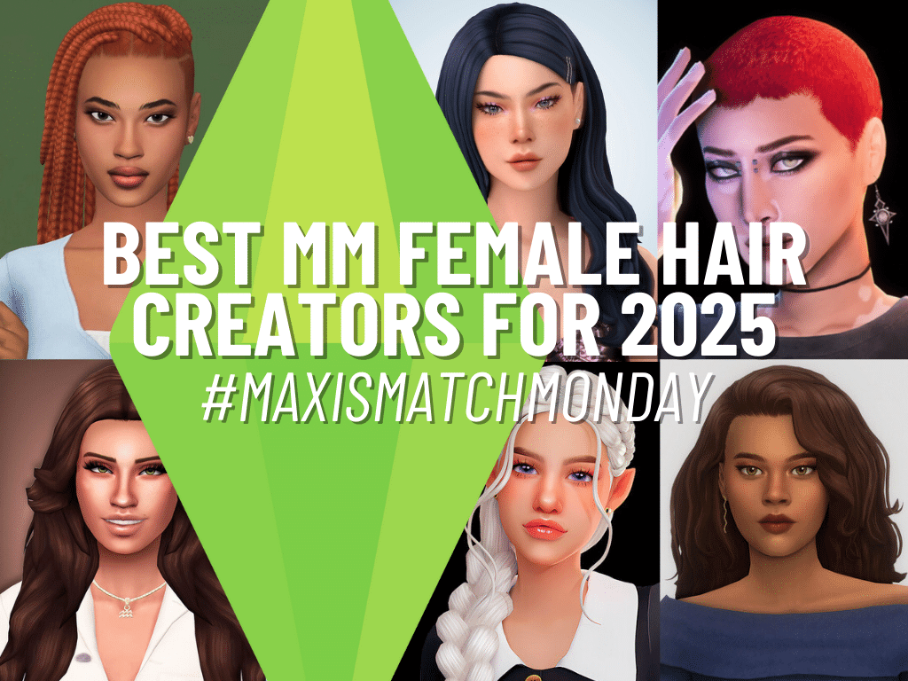 Maxis Match Female Hair Header