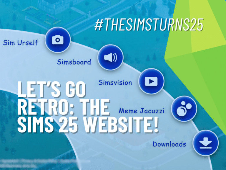 Let’s Go Retro With The Sims 25 Website!