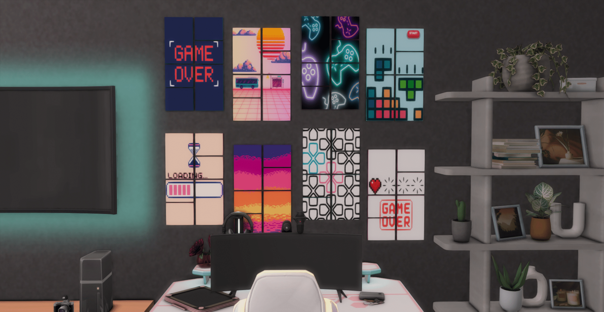 SNOOTYSIMS - Retro Gaming Painting Set