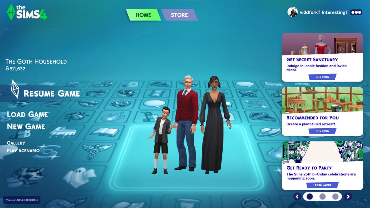 The Sims 4 Main Menu Inspired by The Sims 2