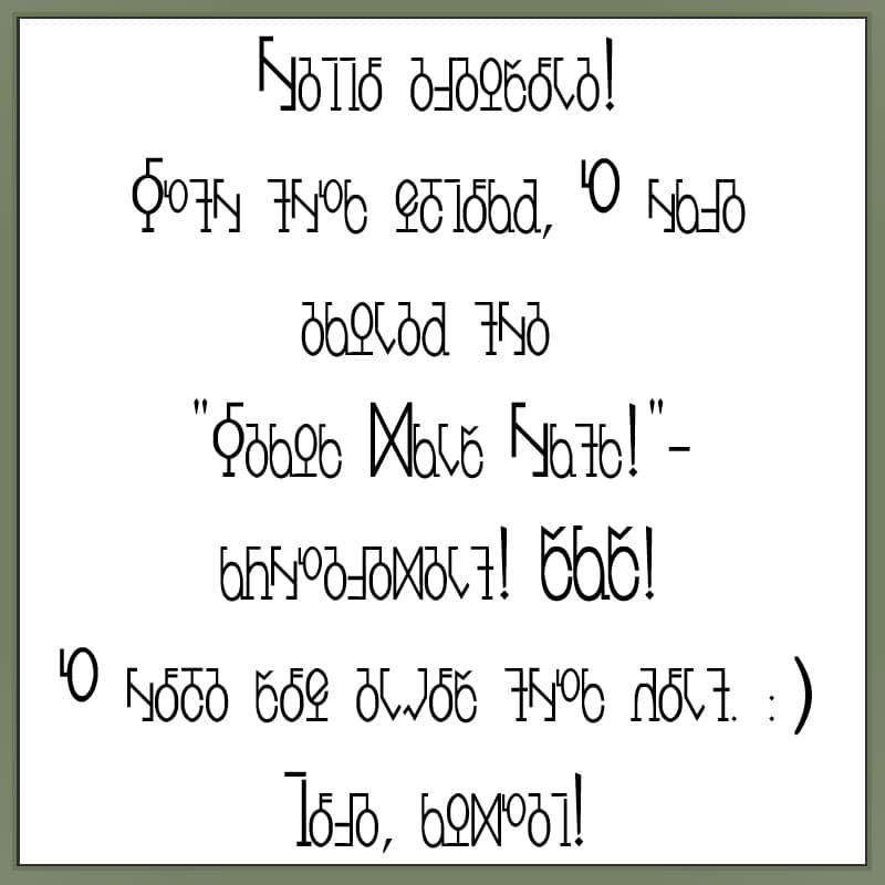 Finnlish Simlish Font