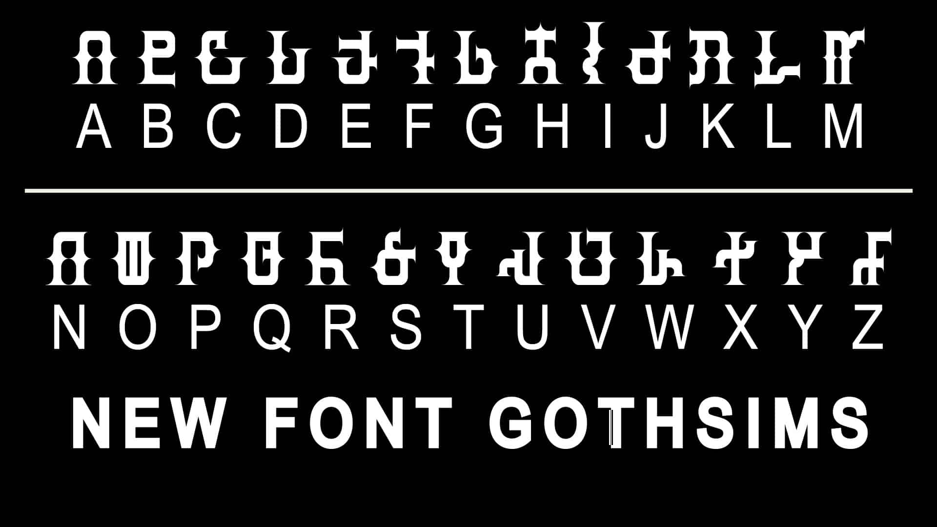 Gothsims Font