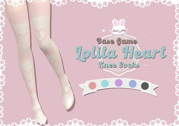 Lolita Heart Knee Socks